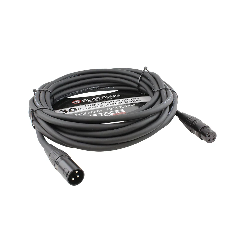 Blastking XLR Male to XLR Female 30 Ft. Microphone Cable - SP30XLR
