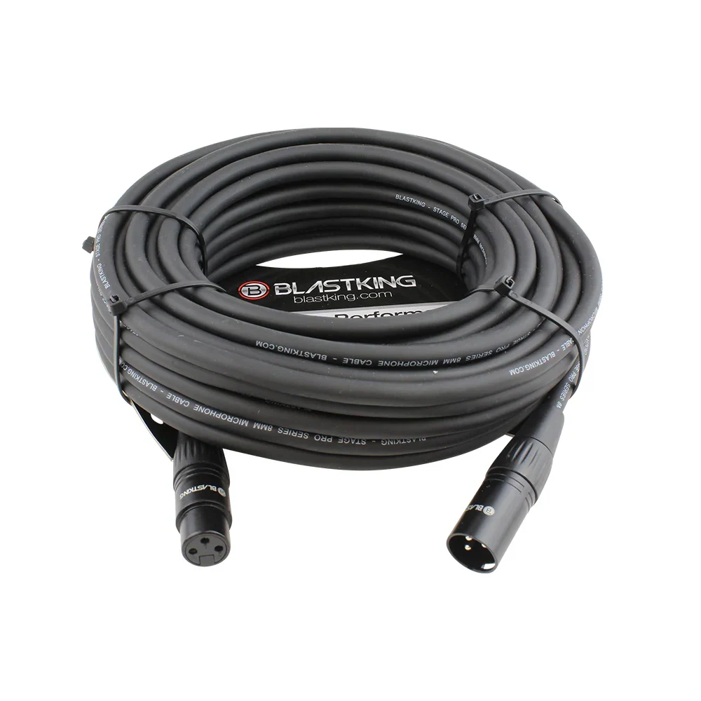 Blastking XLR Male to XLR Female 50 Ft. Microphone Cable - SP50XLR